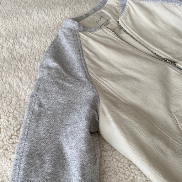 LOFT - Cream and grey jacket - Picture 5 of 11